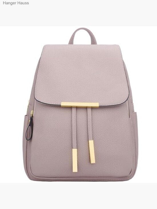Vegan Leather Backpack Purse with Pockets, Travel Daypack main image 4